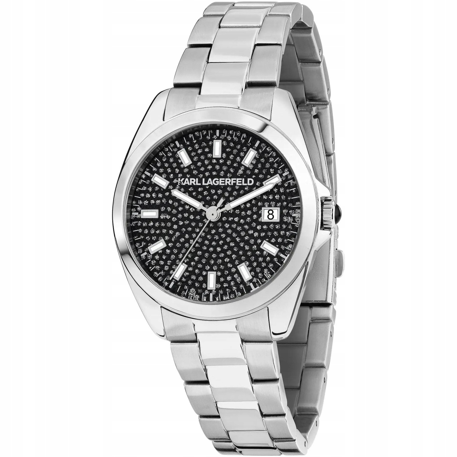 Dámské hodinky Karl Lagerfeld R0553101508 Zirkony stříbrné