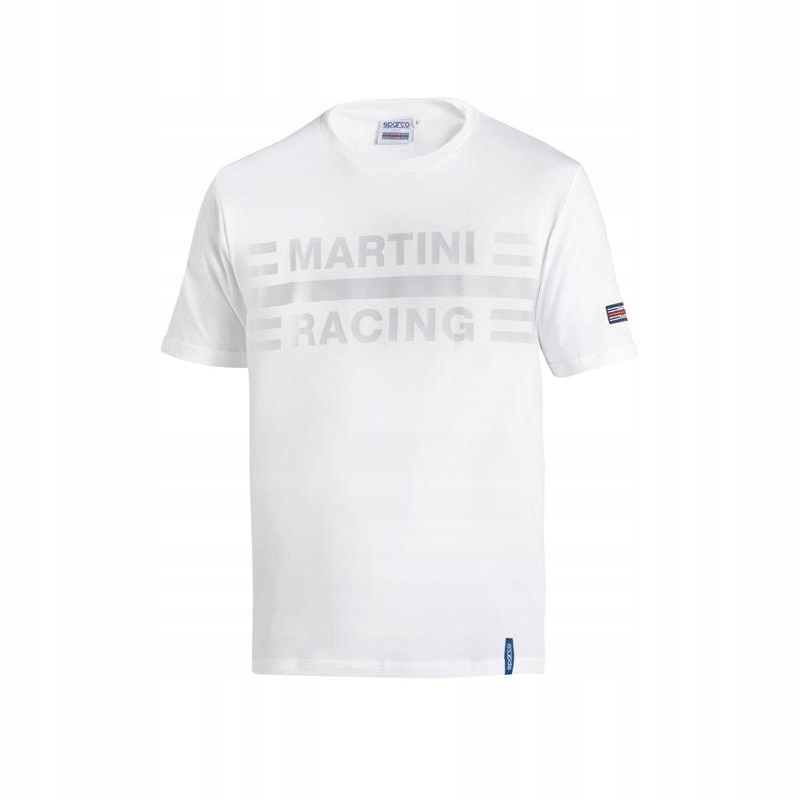 Tričko Sparco Martini Racing Big Logo biele veľ M