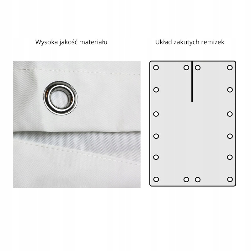 TENT JACHTOWY NA BOM BIAŁY 345x360cm - 05335 Rodzaj zadaszenie