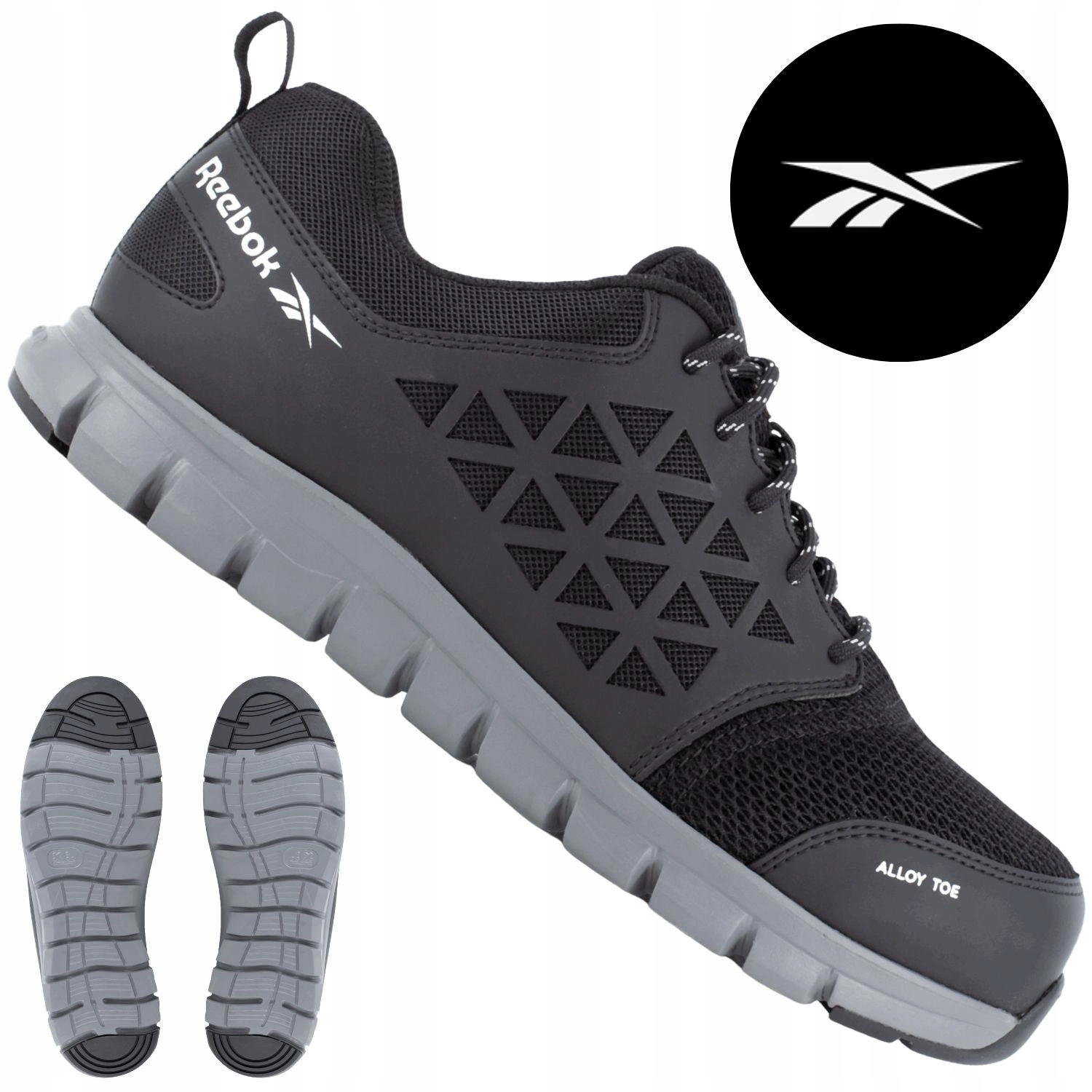 Buty robocze męskie lekkie adidasy oddychające Bhp S1P Reebok IB1031 41