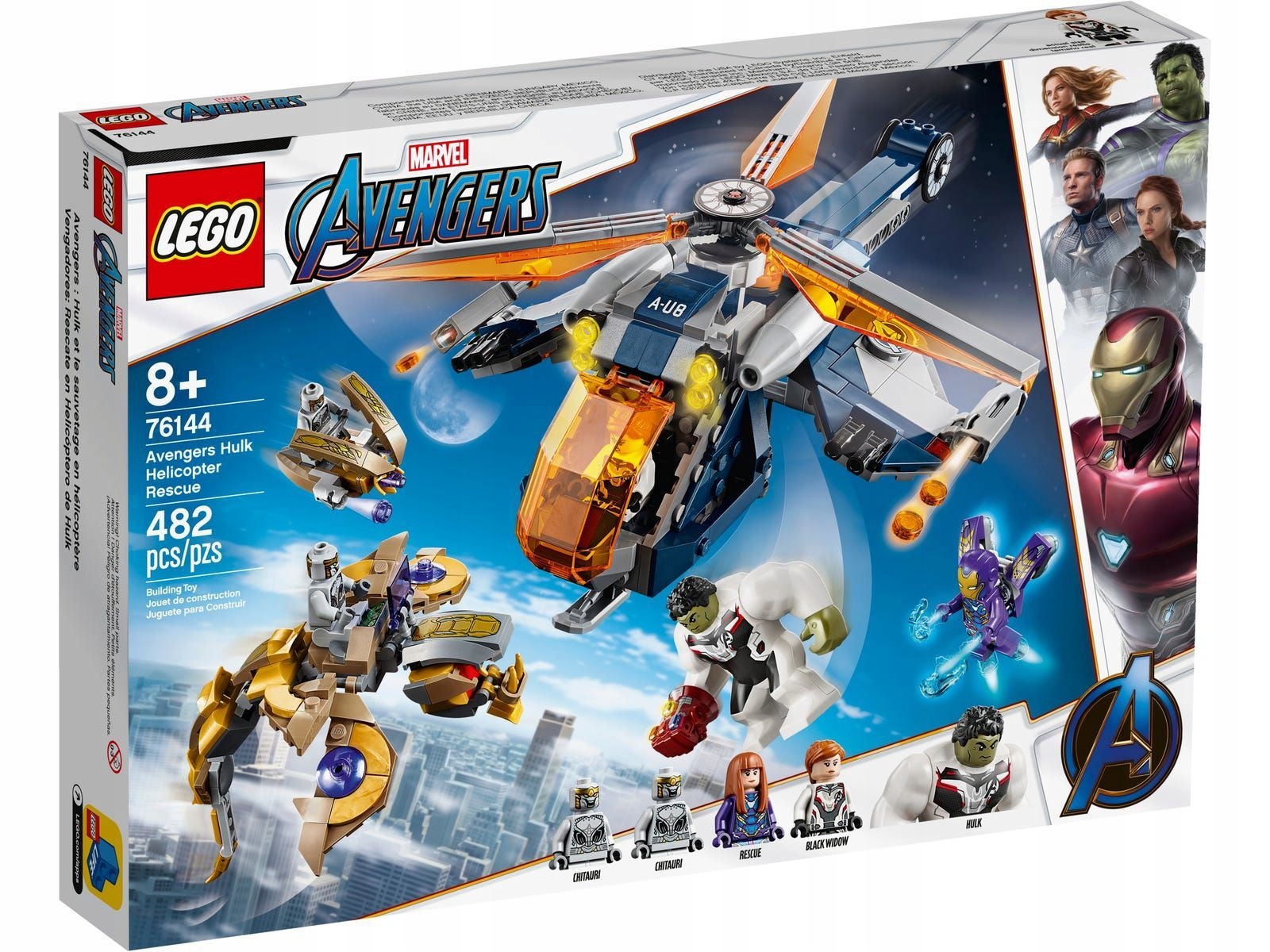 Lego Heroes 76144 Marvel Avengers Pád vrtulníku Hulka Nové