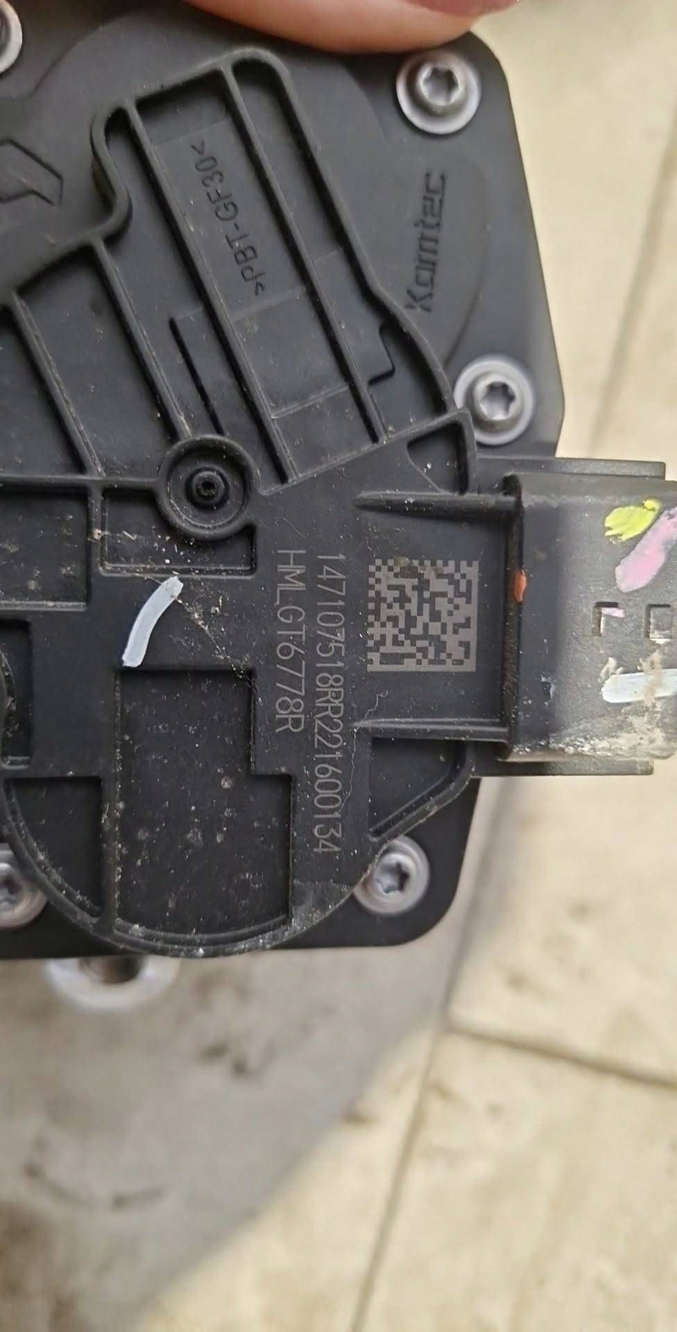 throttle flap Renault Austral 147107518R as new