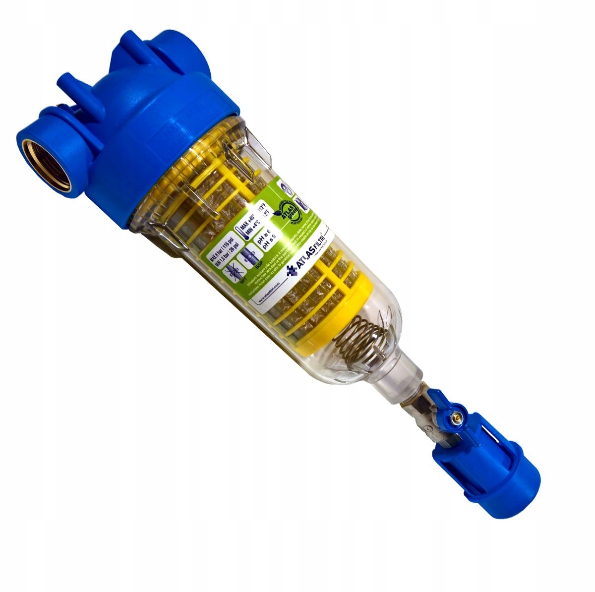 samočistiaci filter H 1 1/4" Atlas Filtri so spätným preplachom