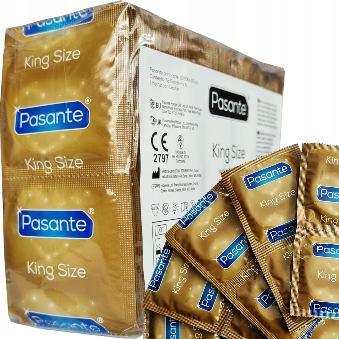 

72 Prezerwatywy Pasante King Size
