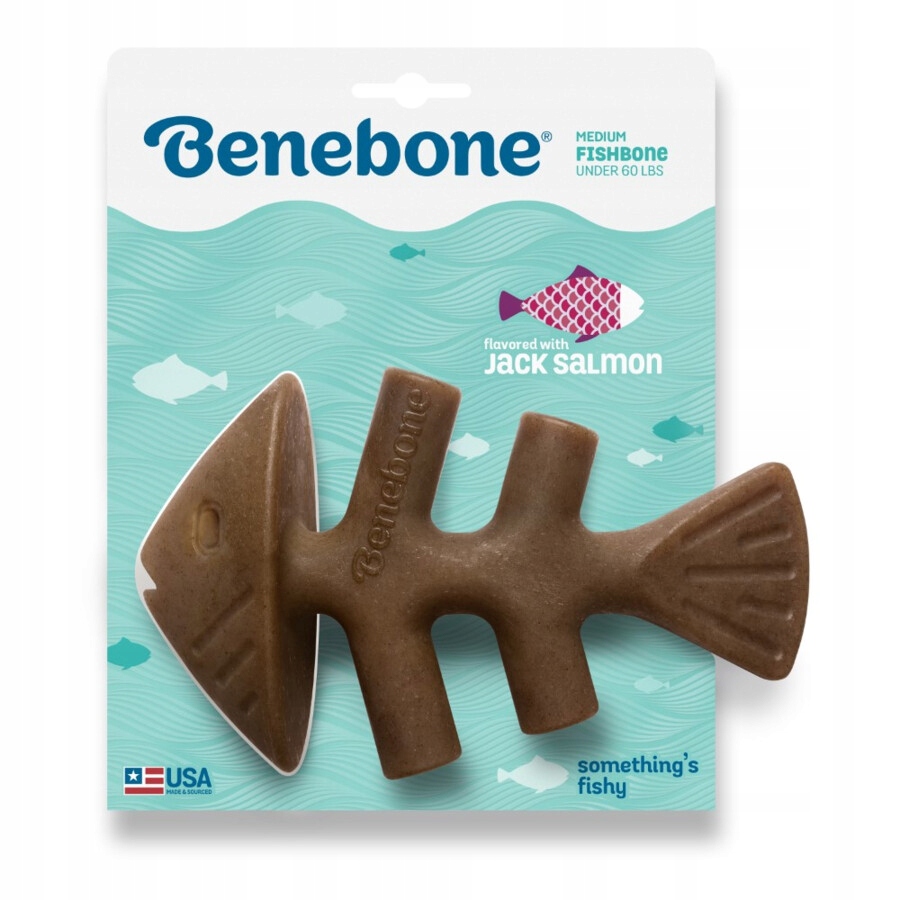 Levně Kousátko pro psa Benebone Fishbone M