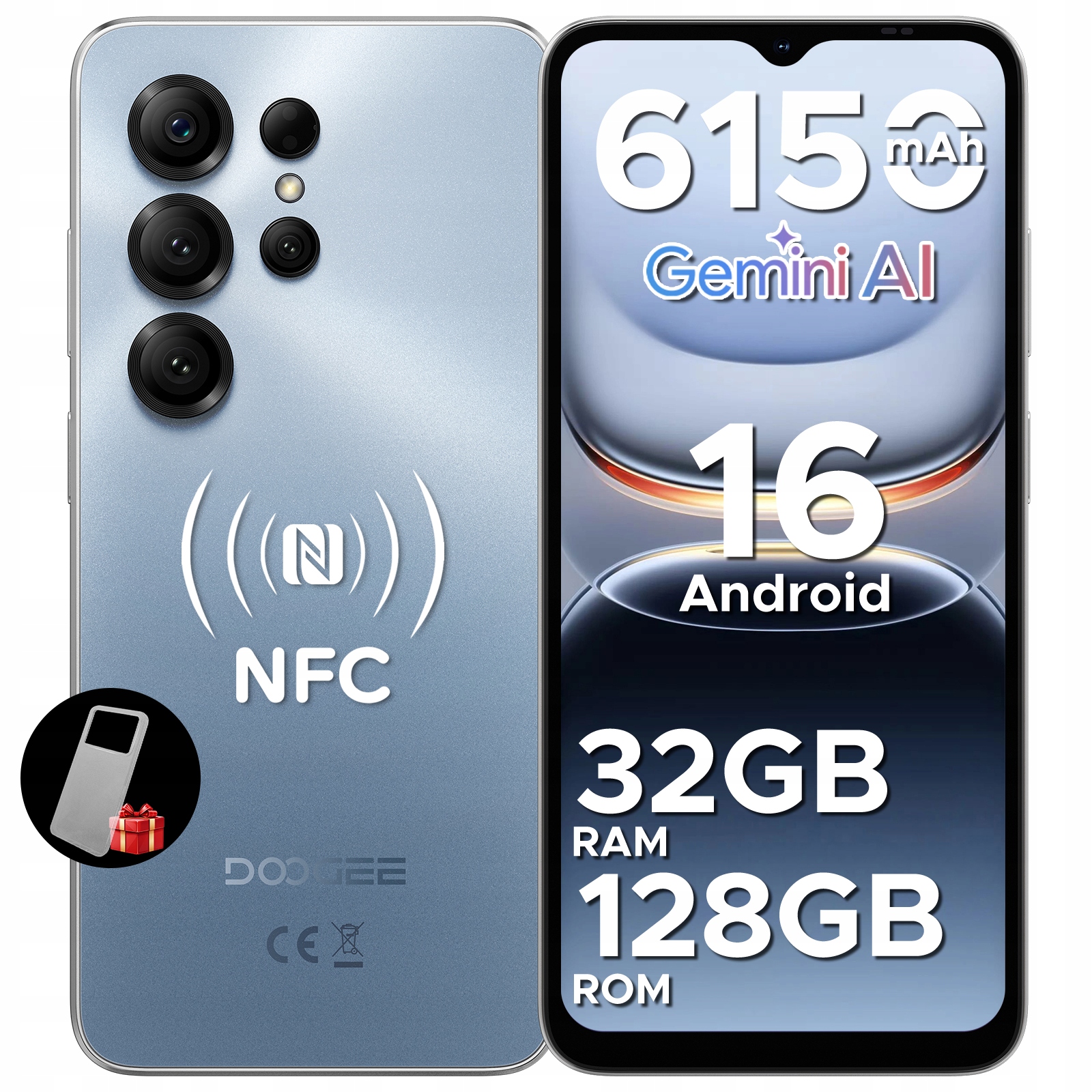 Smartfon DOOGEE NOTE56X PRO 4 GB / 128 GB 4G (LTE) niebieski