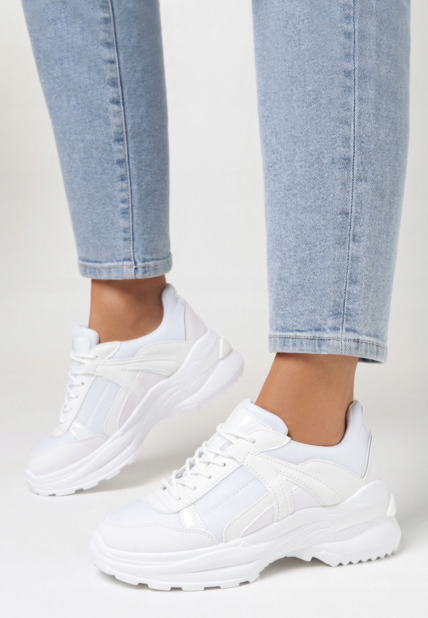 

Born2Be Białe Sneakersy damskie 39