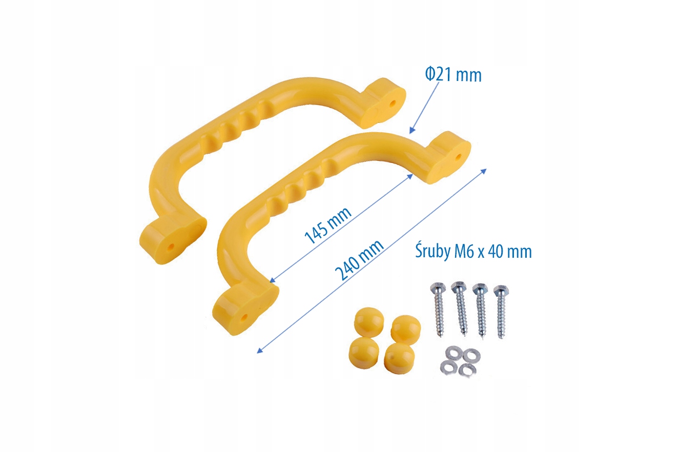 SUN - UCHWYTY RĄCZKI 240 -2szt Z WKRĘTAMI ŻÓŁTE Marka MK-PLAST
