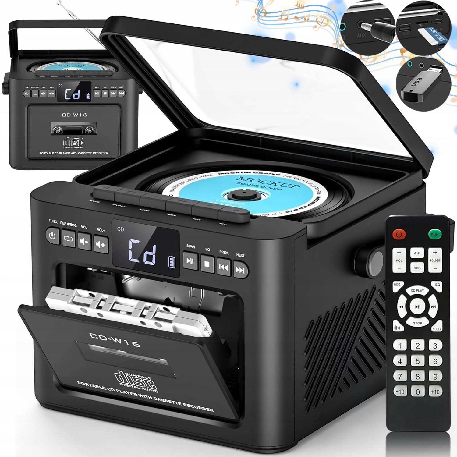 Reproduktor Bluetooth Rádio Magnetofon Kazeta Bt Přehrávač Rádio Přehrávač