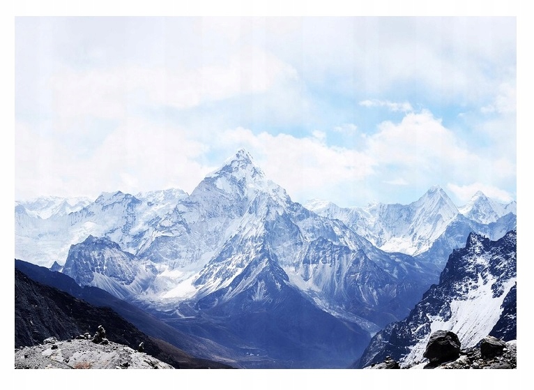 Fototapeta Hory Krajina Zima Příroda 3D 416x254