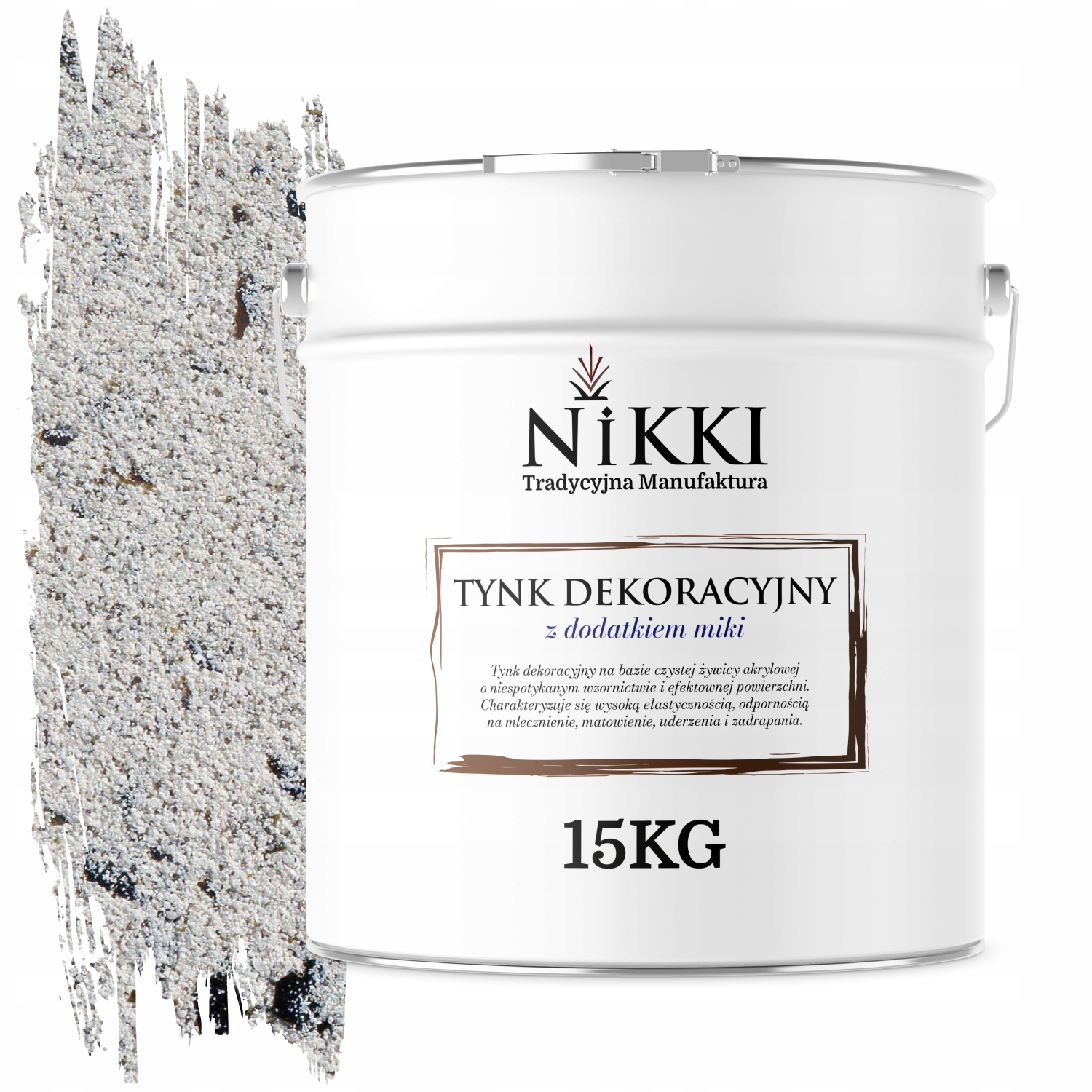 Mozaiková Omietka Jemnozrnná 15 Kg Svetlosivá S Čiernou Sľudou D902