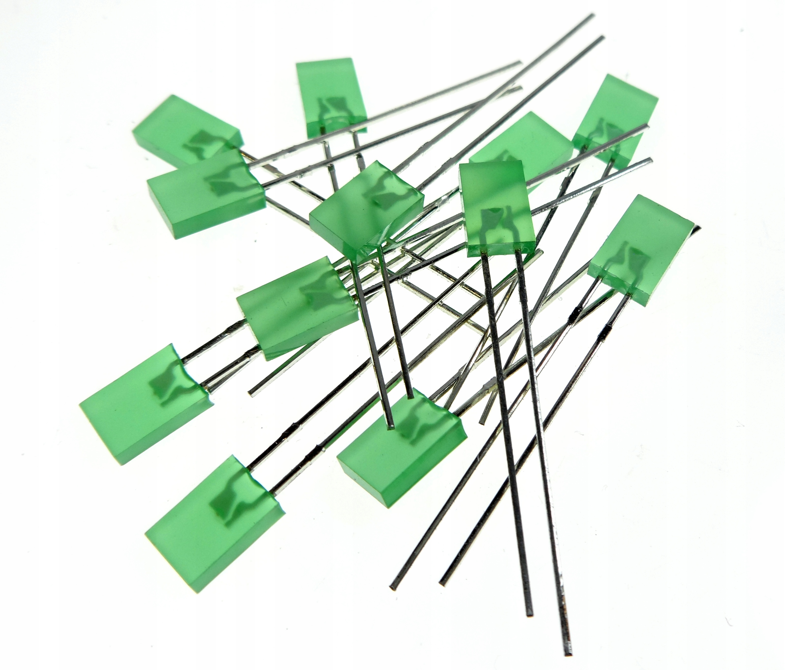 |STcs| Ledgpd dioda Led mat.ZIELONA 2x5mm