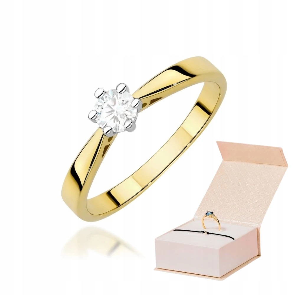 Prstýnek 585 Laboratorní Diamant 0,30 ct Zlatý Náramek