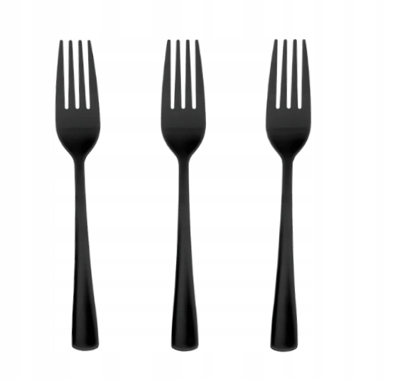 

Widelce plastikowe duże czarne 10szt.