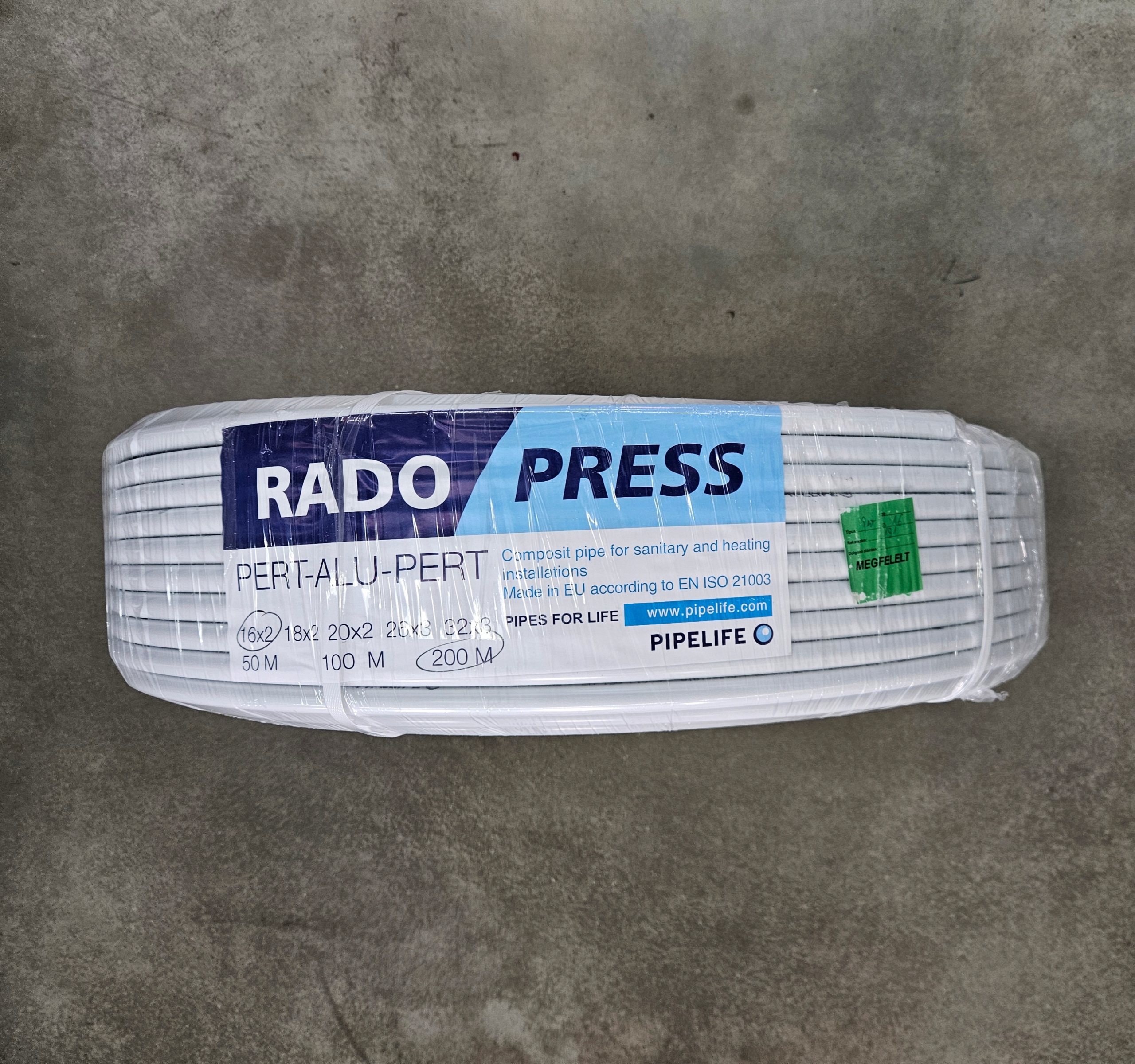 Rura PERT/AL/PERT 16x2.0 200m Pipelife Radopress Typ rura PEX