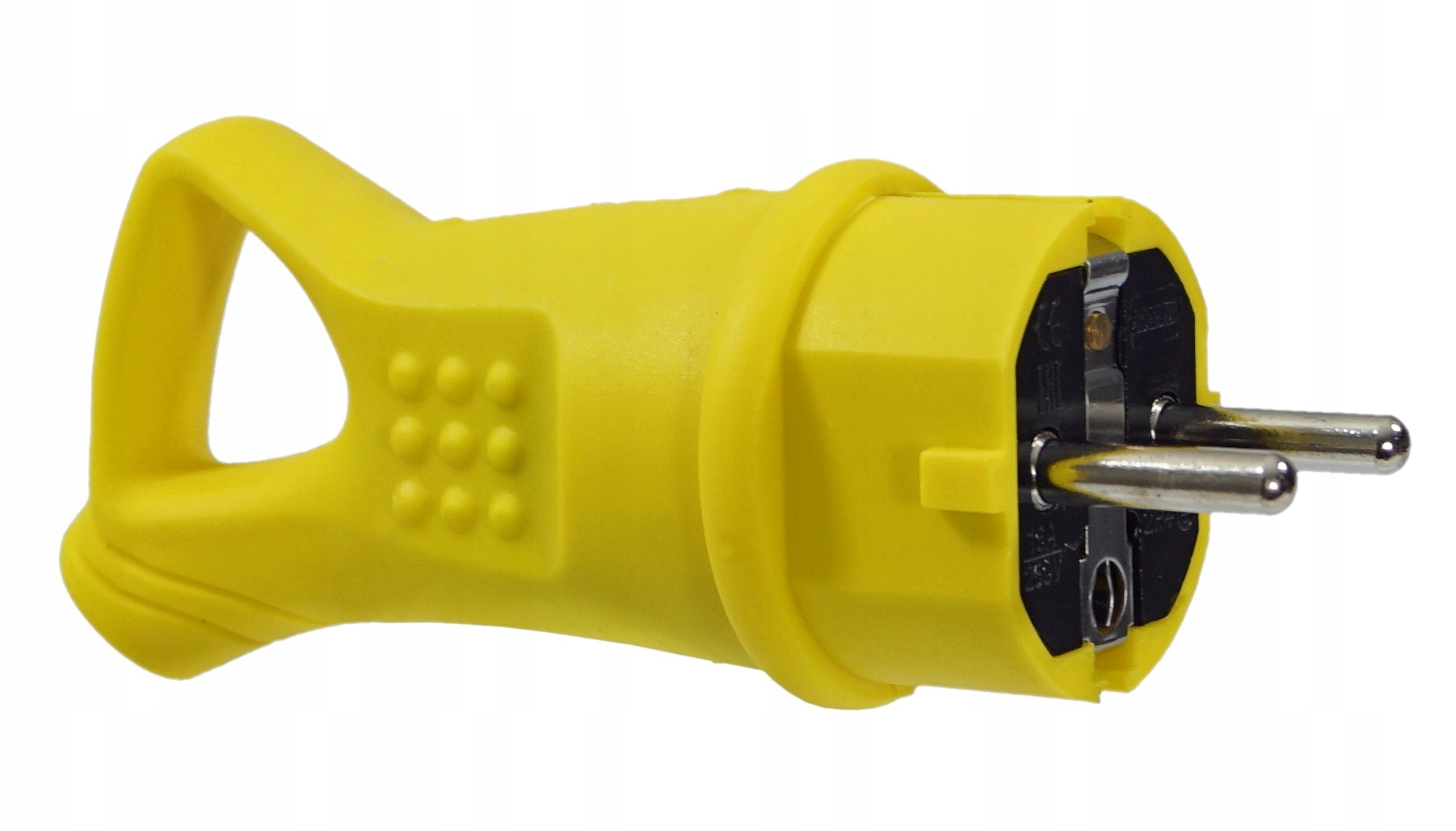 16A 230V IP44 РЕЗИНОВЫЙ ШТЕКЕР С ДЕРЖАТЕЛЕМ КАБЕЛЯ