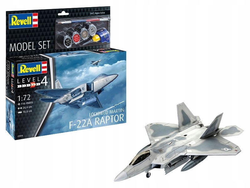 Revell 63858 Lockheed Martin F-22A Raptor 1:72