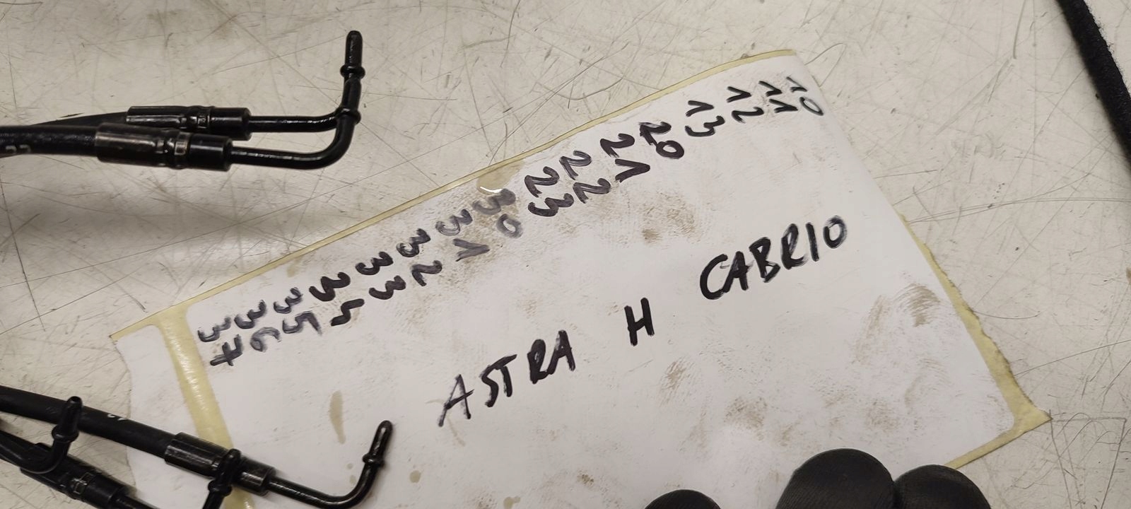 tömlö vezetö dachu 32 Opel Astra H Cabrio