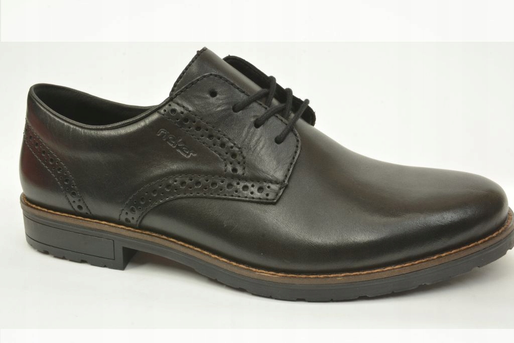 Rieker 14642 polobotky Pánské černé kožené společenské vel.