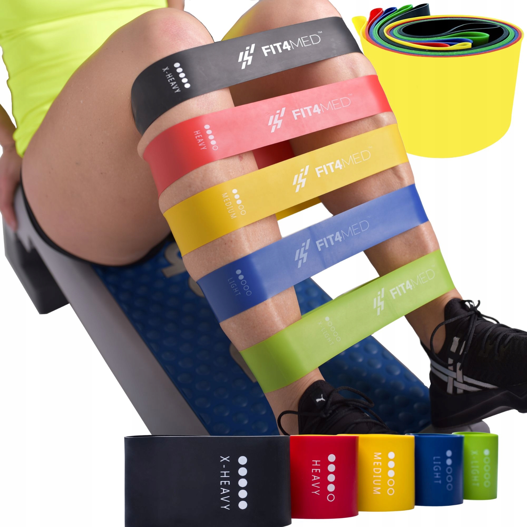 

Zestaw 5 Gum Hip Band Fitness Crossfit FIT4MED