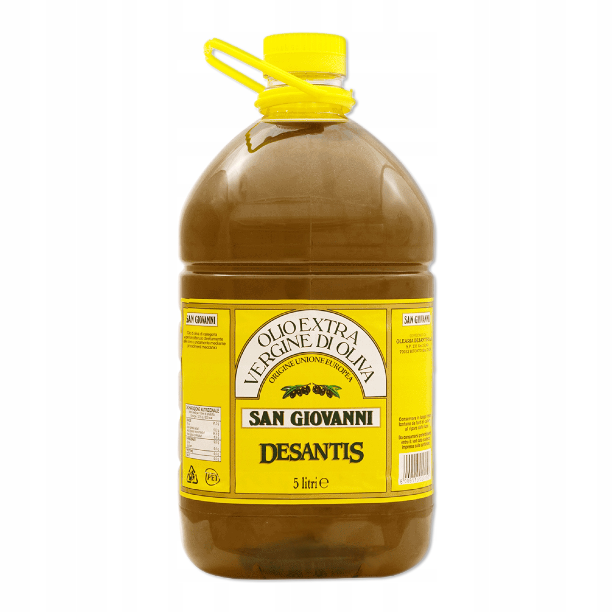 Desantis San Giovanni – Włoska oliwa z oliwek extra vergine Pet 5 L
