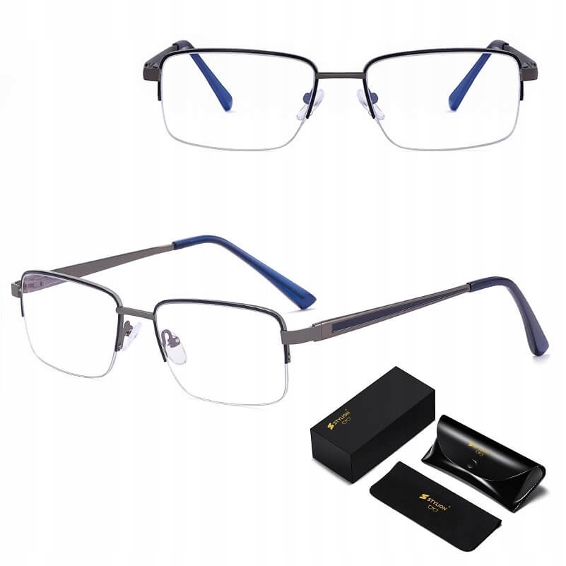 Pánské brýle Bez Dioptrií Blue Light pro počítač Obroučky na Vlasci Příslušenství