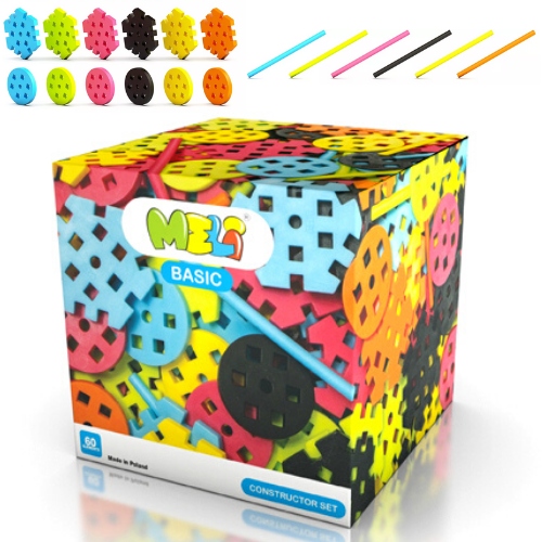 

Klocki Meli Constructor Set 60 elementów 5+ Wafle