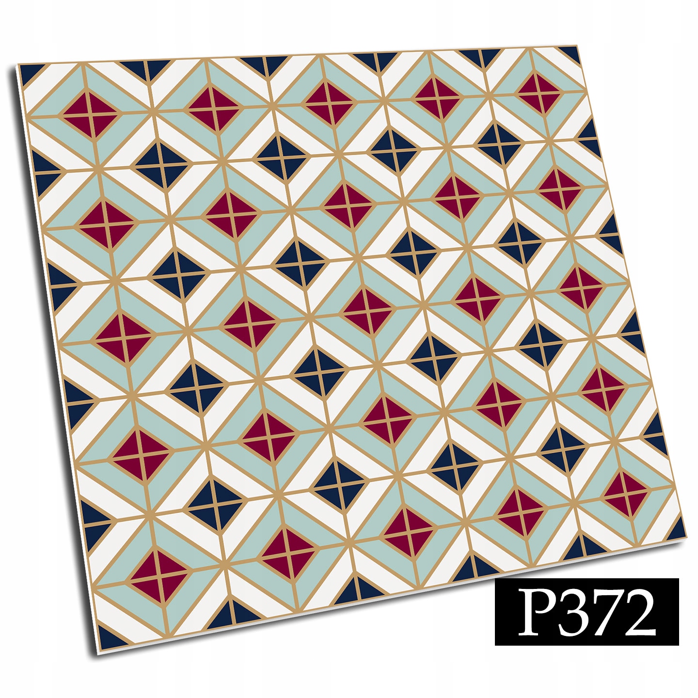 GEOMETRYCZNE kafelki PCV 25x25 Z WINYLU WZÓR RETRO