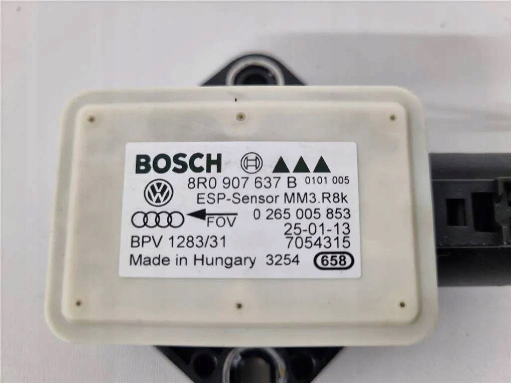 Sensor przyspieszenia Audi A4 B8 facelift 2013 8R0907637B