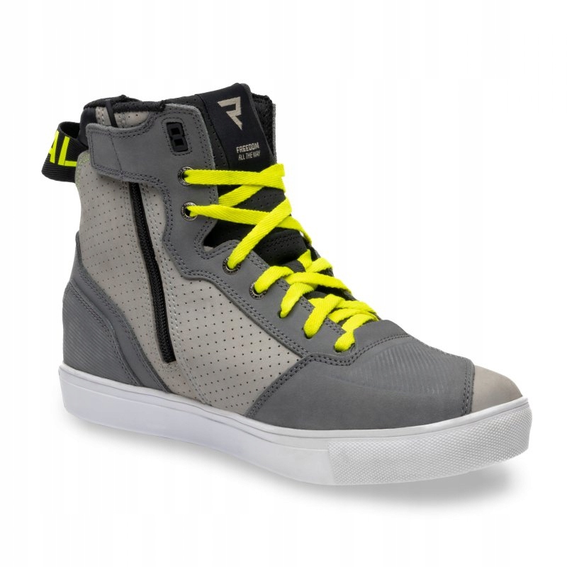 BUTY SKÓRZANE REBELHORN VANDAL MYSTERIOUS GREY/FLUO YELLOW 40 Model RH-BOT-VANDAL
