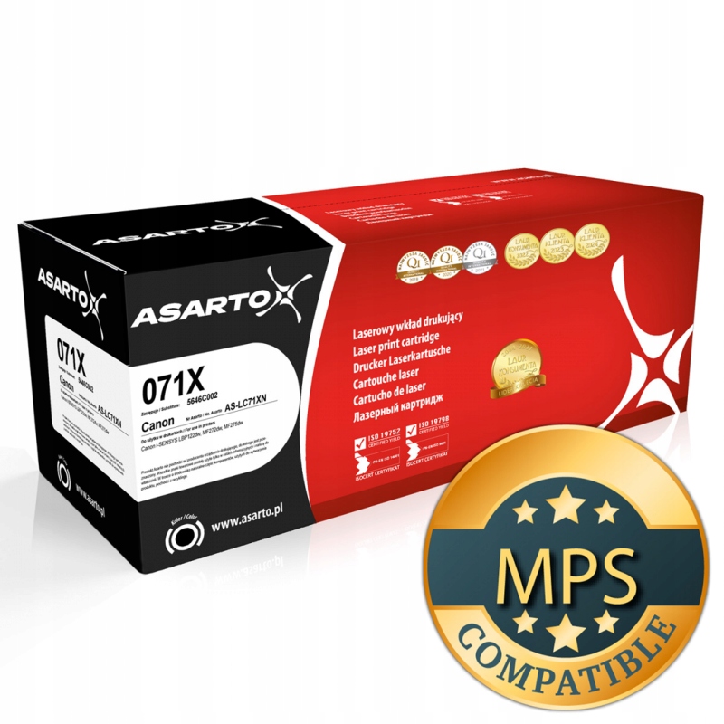 Toner Asarto do Canon 071X 5646C002 2500 str. black