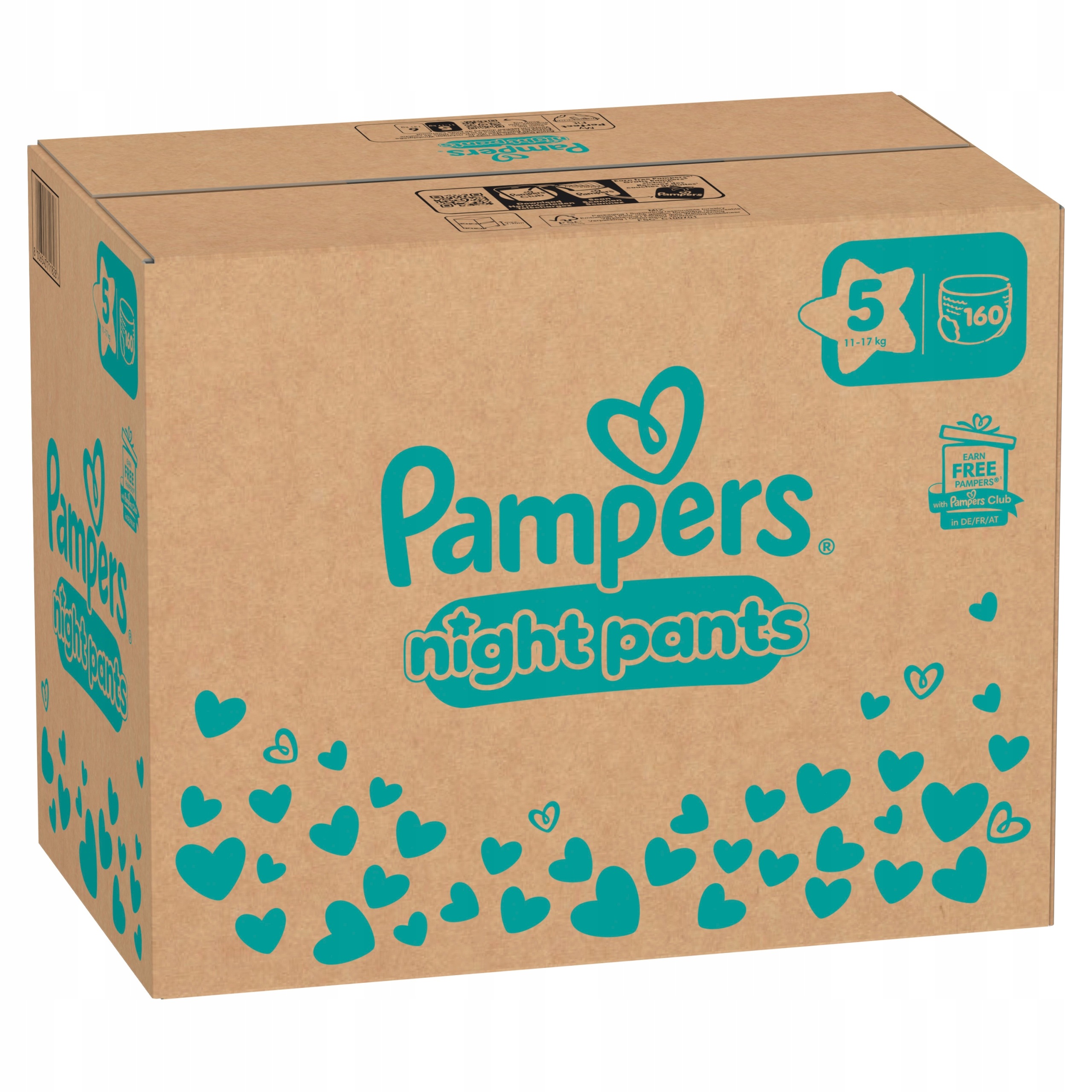 Pampers Pants Night pieluchomajtki 5 (11-17kg) 160 szt.