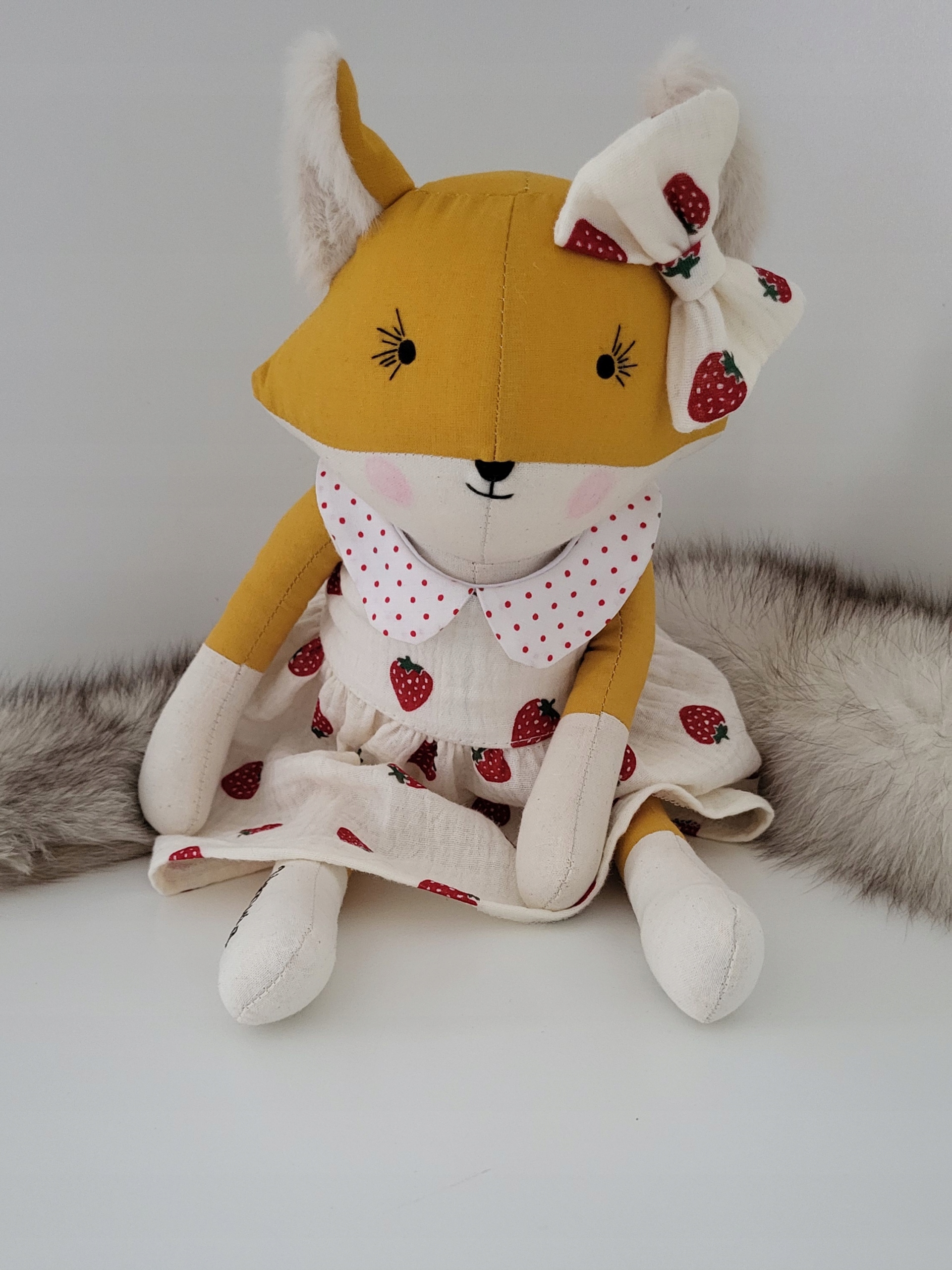 Paní liška 44cm plyšák s personalizací