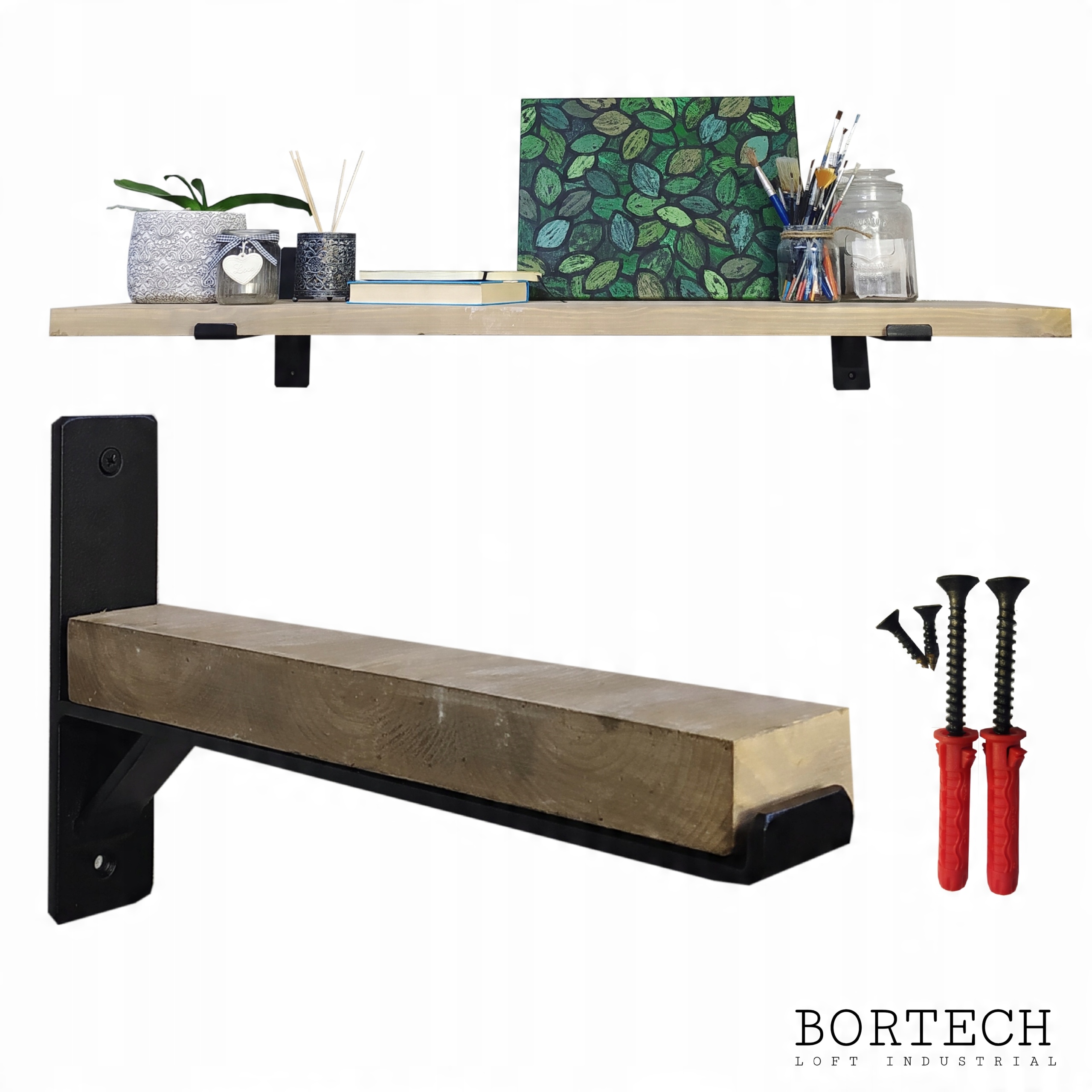 

Wspornik Loft uchwyt podpórka półki 20cm (wzór 11)