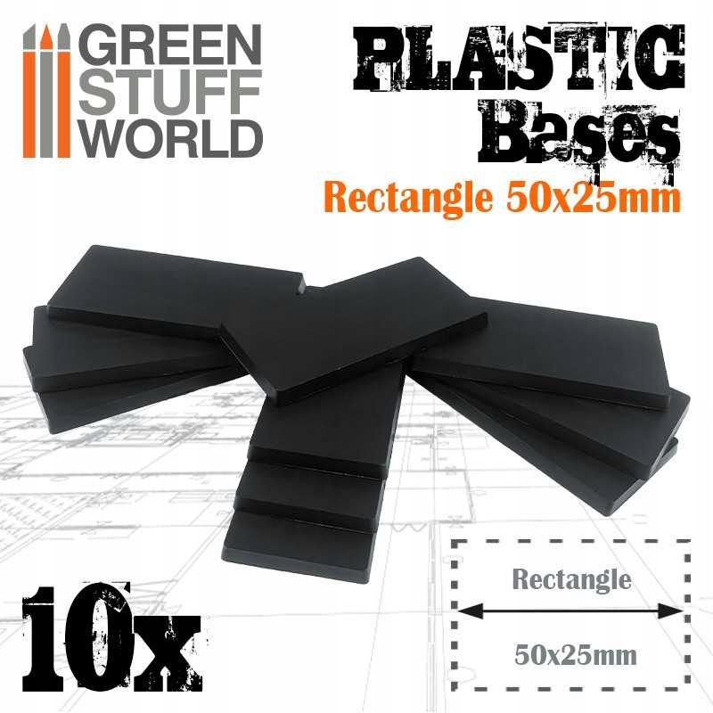 Gsw 11432 Plastic Bases Rectangle 25x50mm (podst