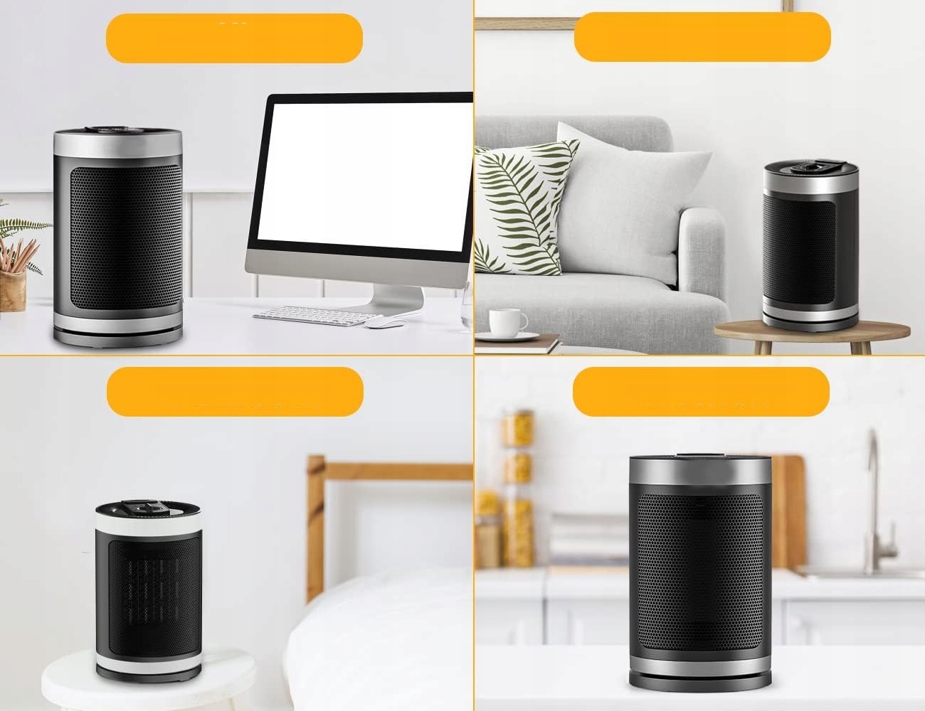 Piecyk Grzejnik Farelka Termowentylator PTC 1500w z OSCYLACJAMI EAN (GTIN) 5903855085435