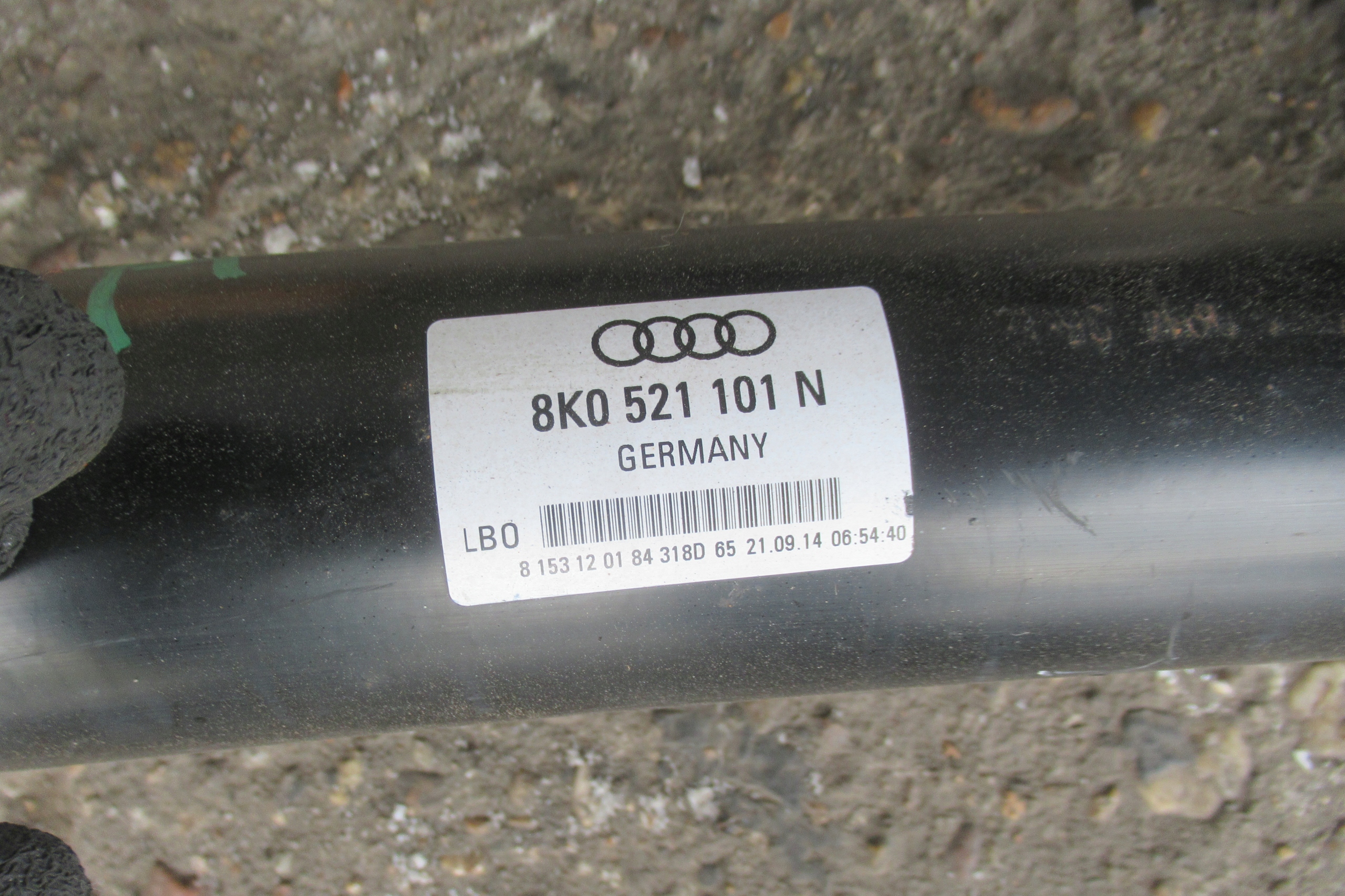 AUDI A4 B8 FL 2.0 TFSI 14R cardan 8K0521101N