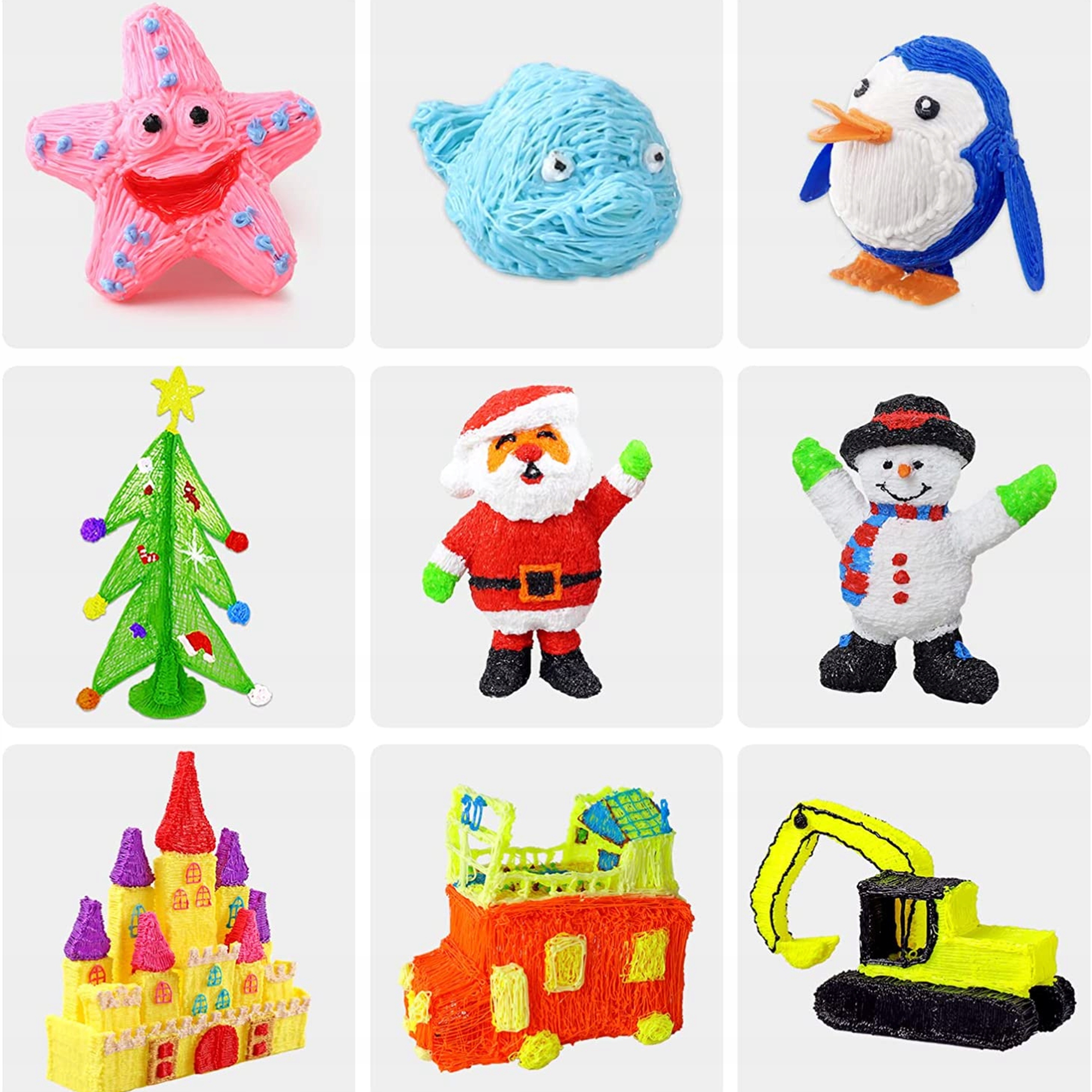 WKŁADY do DŁUGOPISU 3D PEN Filament DO DRUKOWANIA 20 KOLORÓW 100 METRÓW MIX Rodzaj filamentu PLA