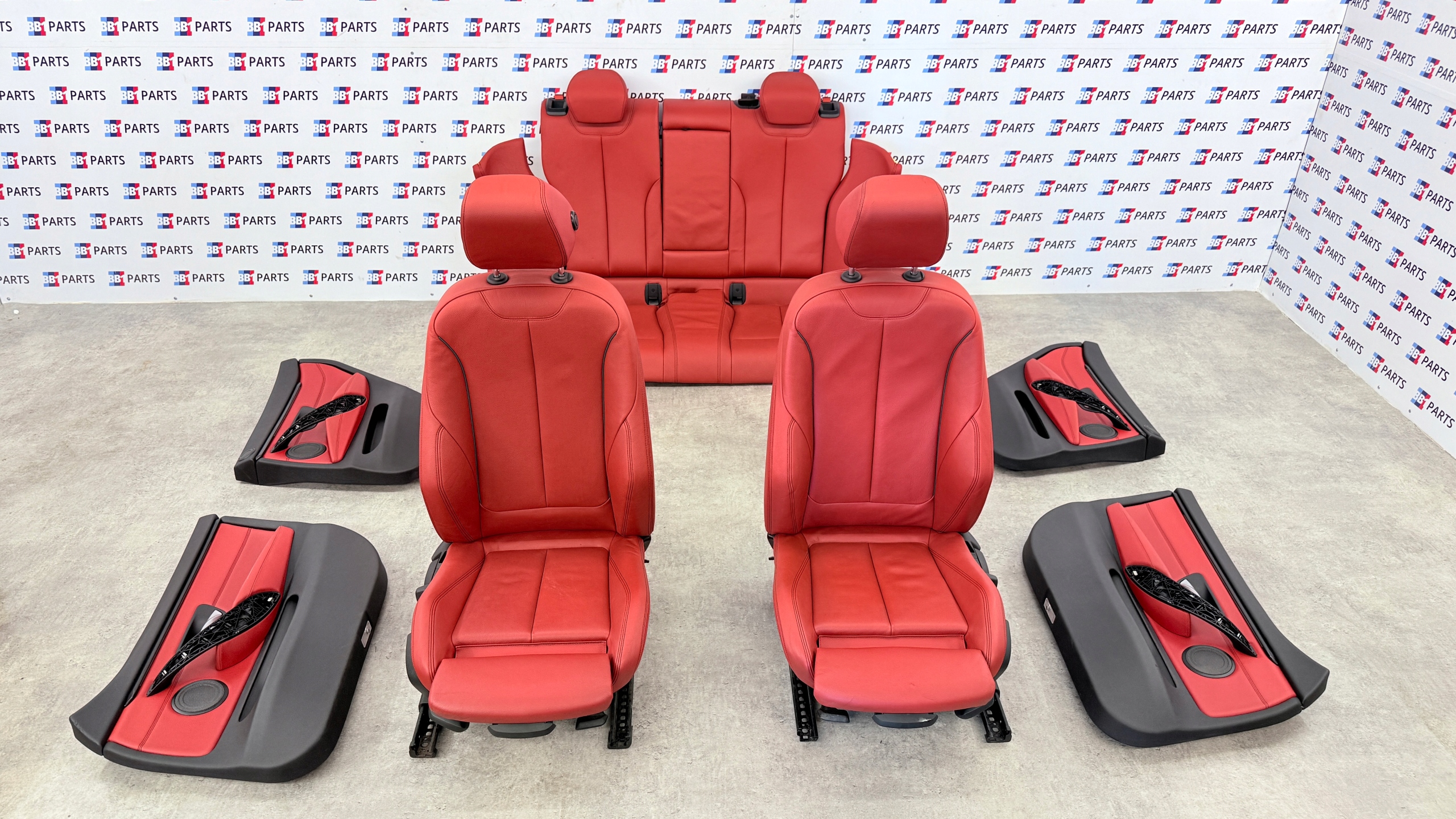 BMW F36 seats side m-packet red leather heated EU nice