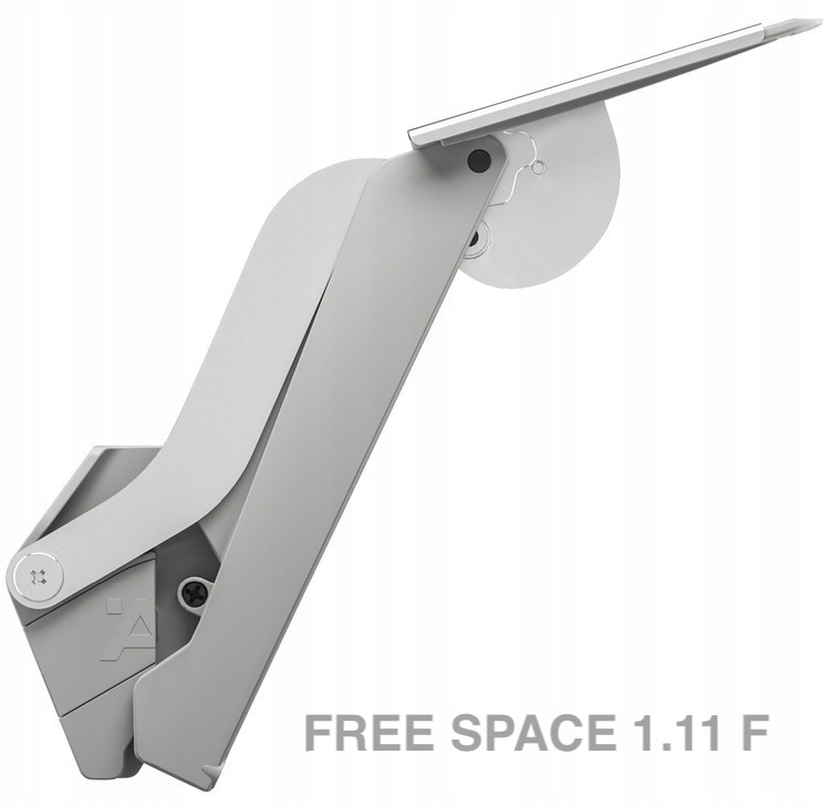 Píst Zvedání Hafele Free Space 1.11 F Šedý