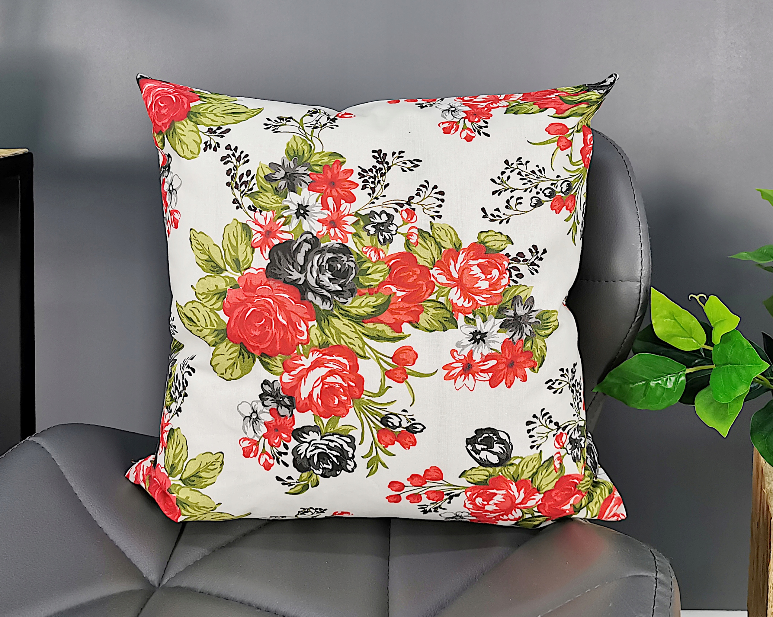 

Poszewka 100% bawełna Premium 40x40 kwiaty polska