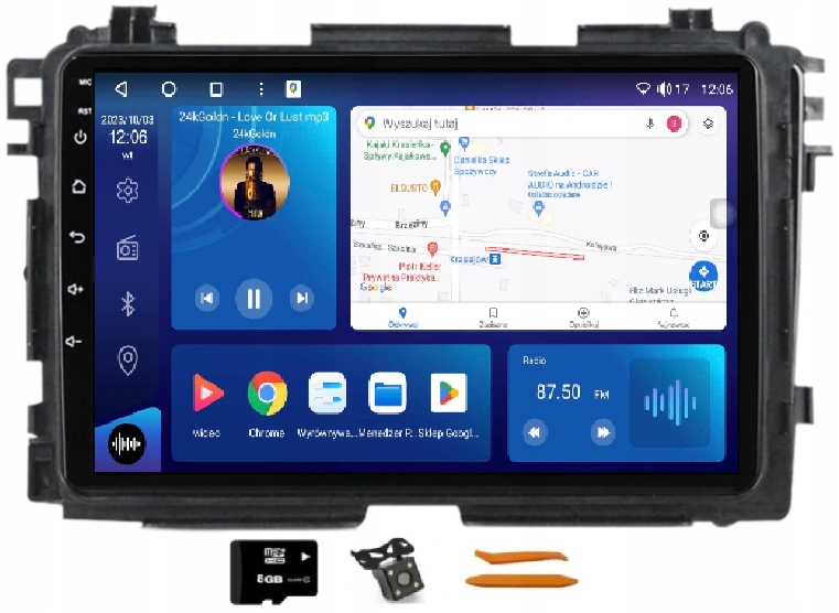 Rádio Android Navigácia VQ230 Qled Carplay Lte Gps Dsp Honda Hr-v 15-21