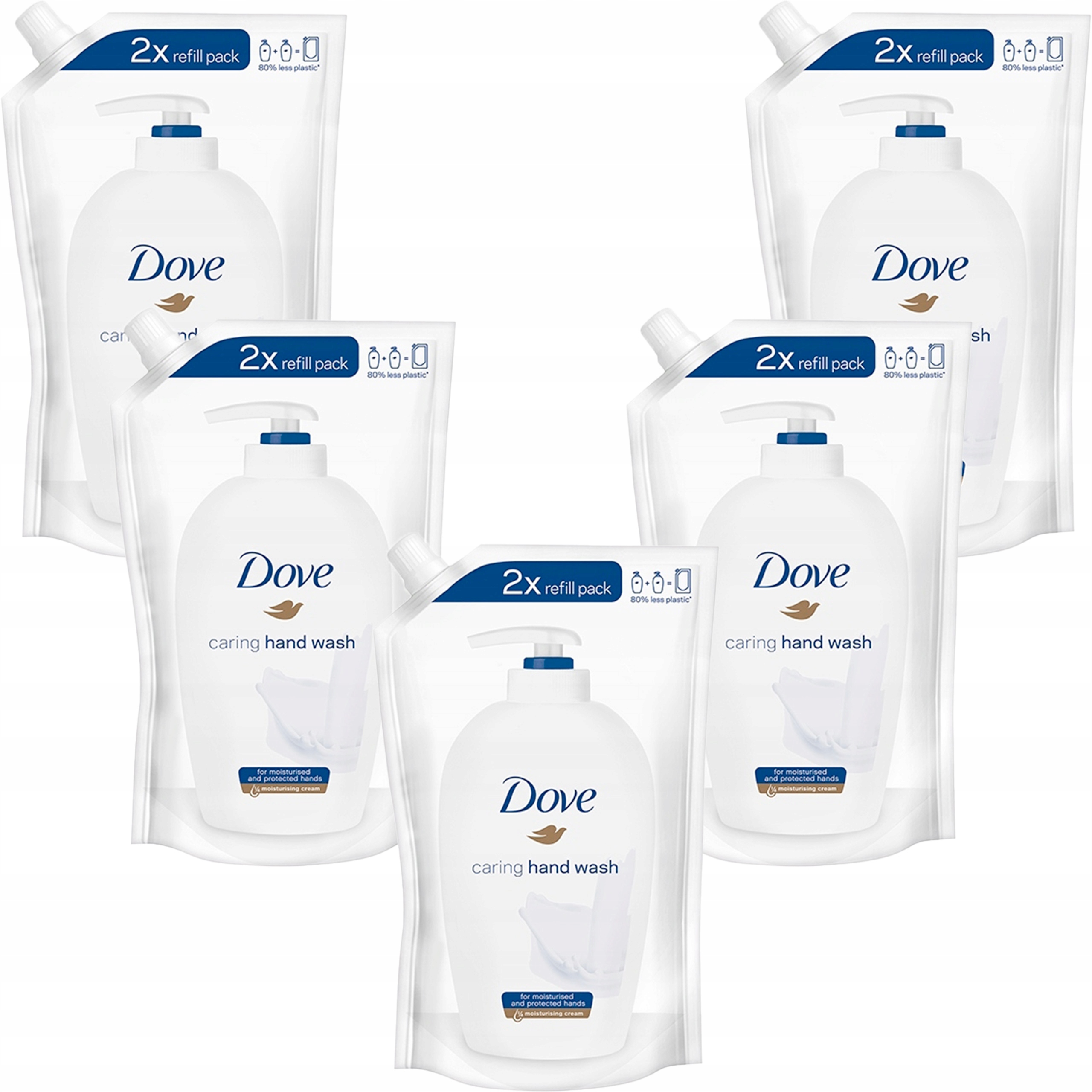 

Dove Pielęgnujące mydło w płynie zapas 500ml x5