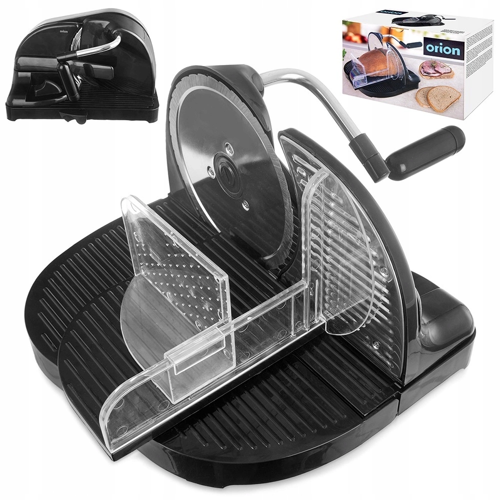 Krajalnica do Chleba Ręczna Mechaniczna Kompaktowa Czarna Orion 31x30x20 cm