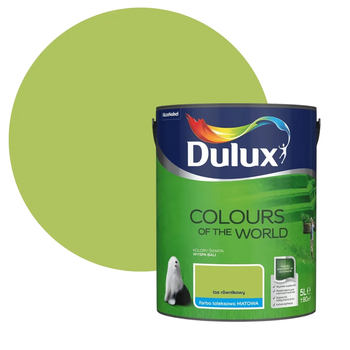 Dulux Barvy Světa Barva Latexová Nástěnná Rovníkový les 5L
