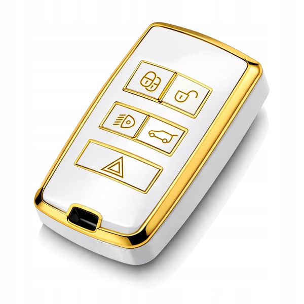 Etui Tpu Na Kluczyk Do Samochodu Pokrowiec Do Land Rover Jaguar Białe