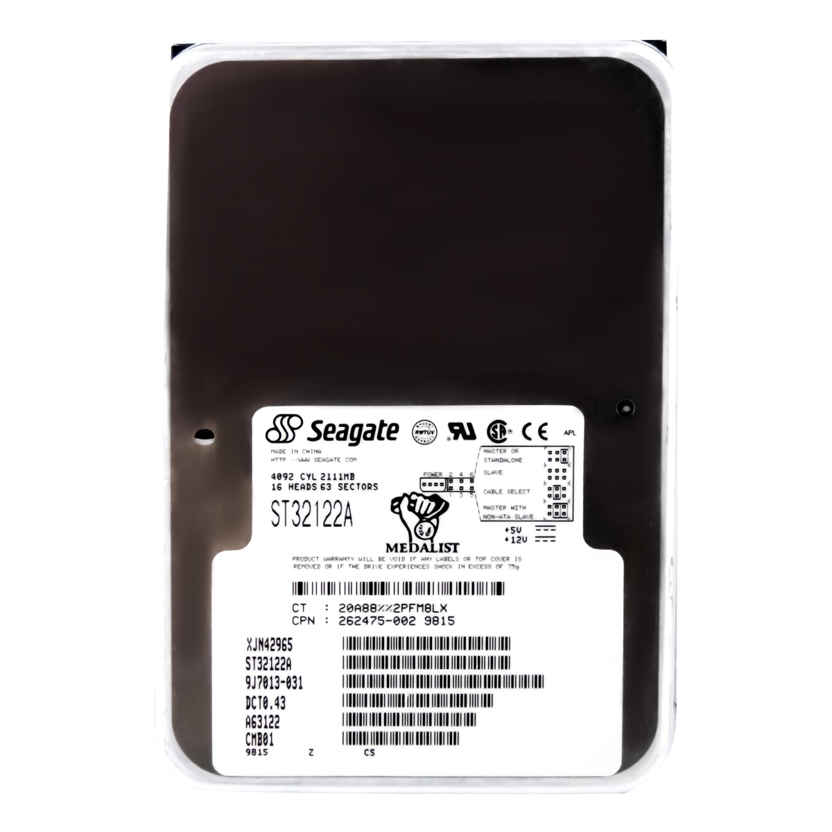 Seagate Medailista 2122 2.1GB 4.5K Ata 3.5'' ST32122A