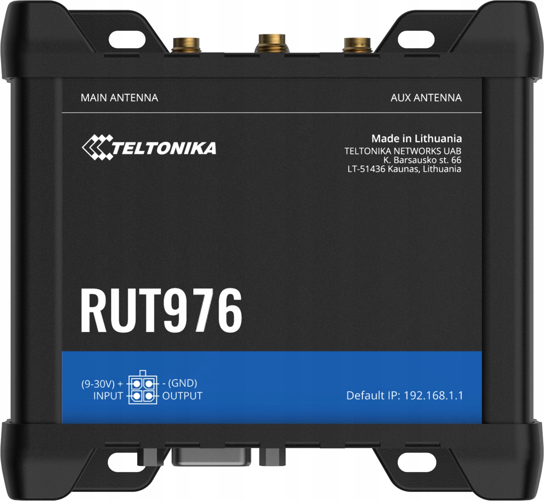Teltonika RUT976 Router 5G Redcap Wifi 4XETH RS232 RS485 Gps I/o (5G Router s WiFi, 4x Ethernet, RS232, RS485, Gps a I/o)