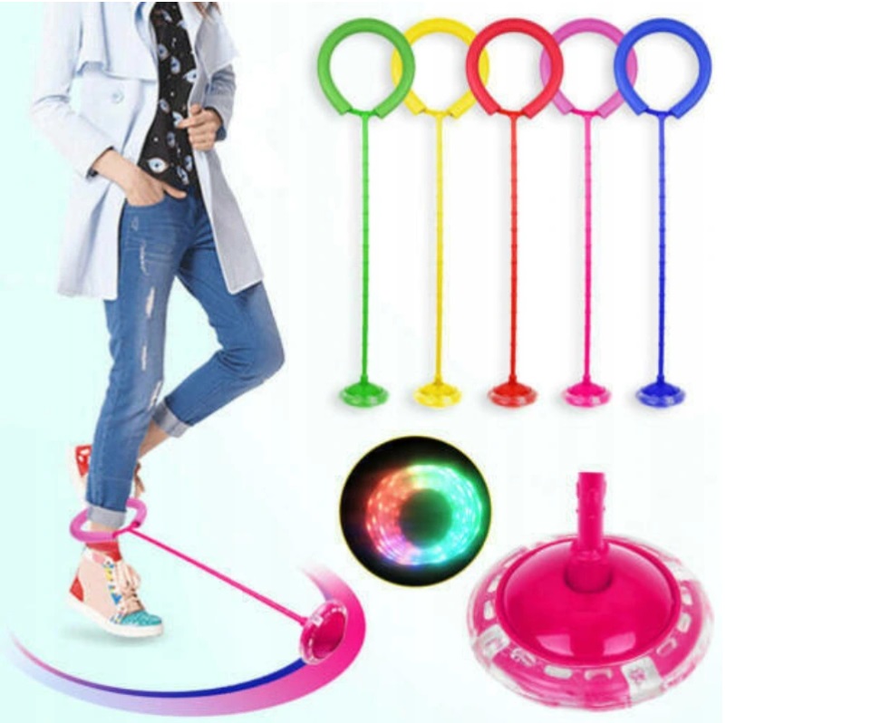 Hula Hop na nogę Skipper skakanka LED GRANATOWA Marka bez marki