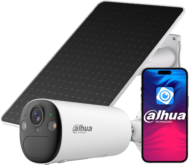 4G Lte Venkovní Solární Kamera 4MPx 4G/LTE Dahua Bezdrátový Pv Panel